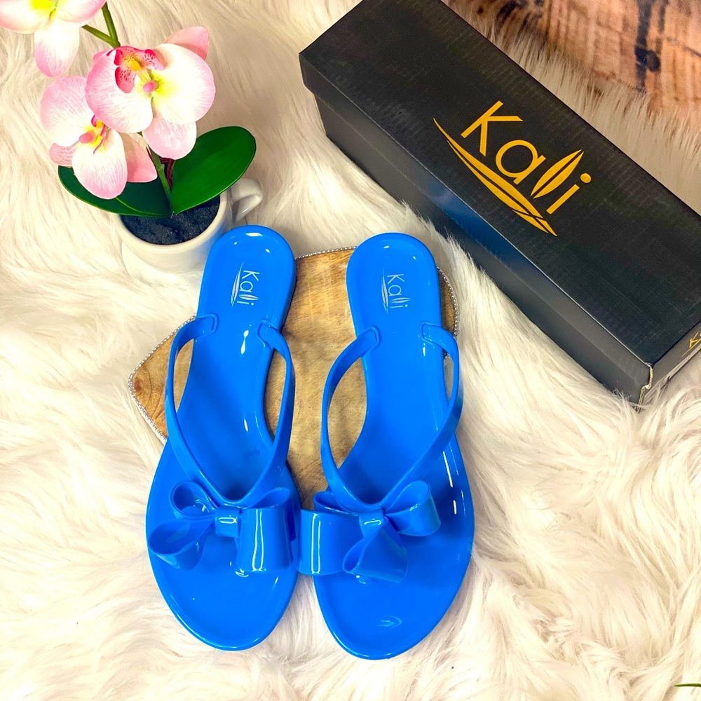 Jelly Bow Flip Flops NWT In box